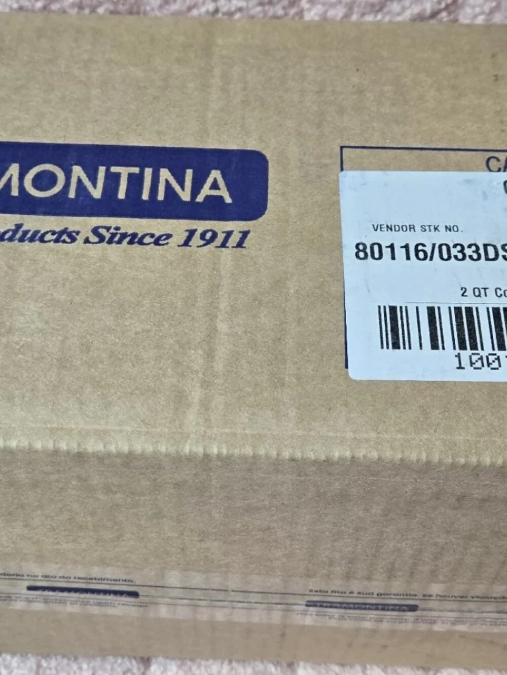 Tramontina Tri-Ply Base Stainless Steel 2-Quart Small Sauce Pan & Glass Lid NWT
